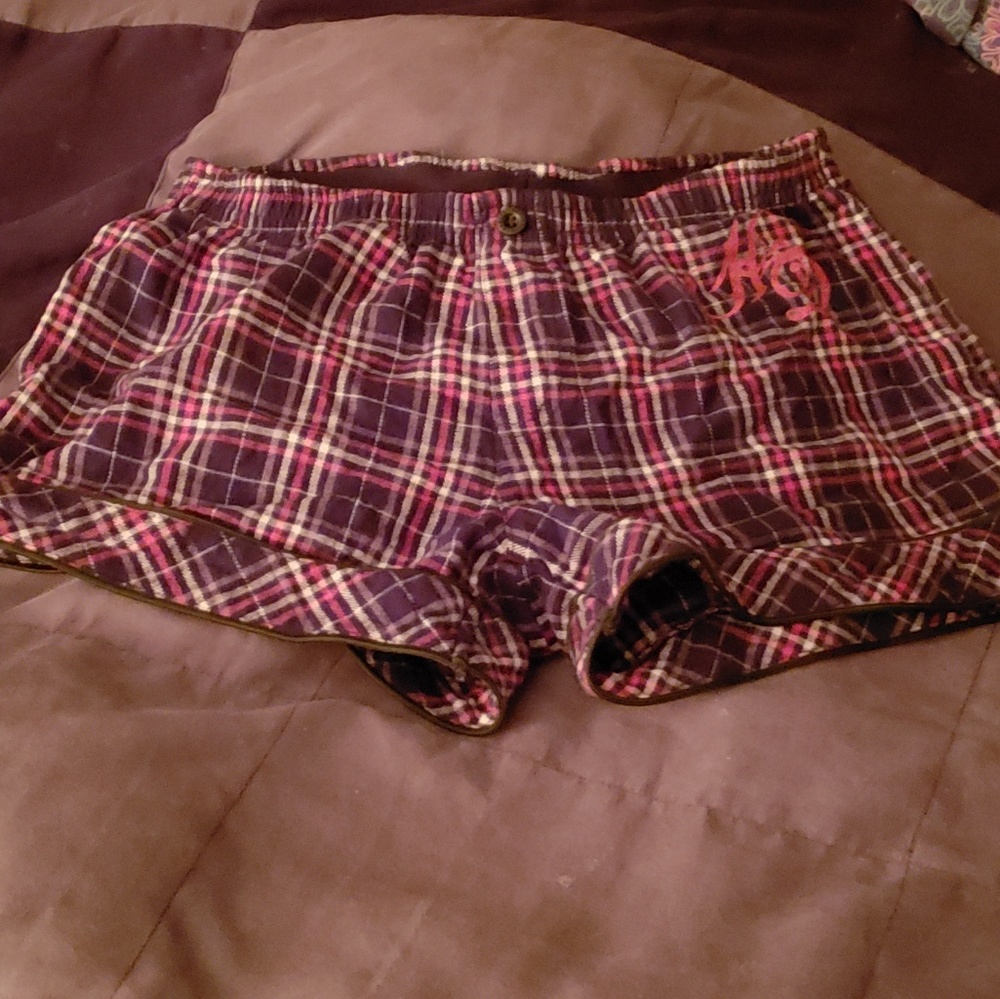 Harley Davidson plaid pajama/lounge shorts.
